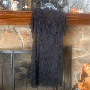 Formal black lace dress
